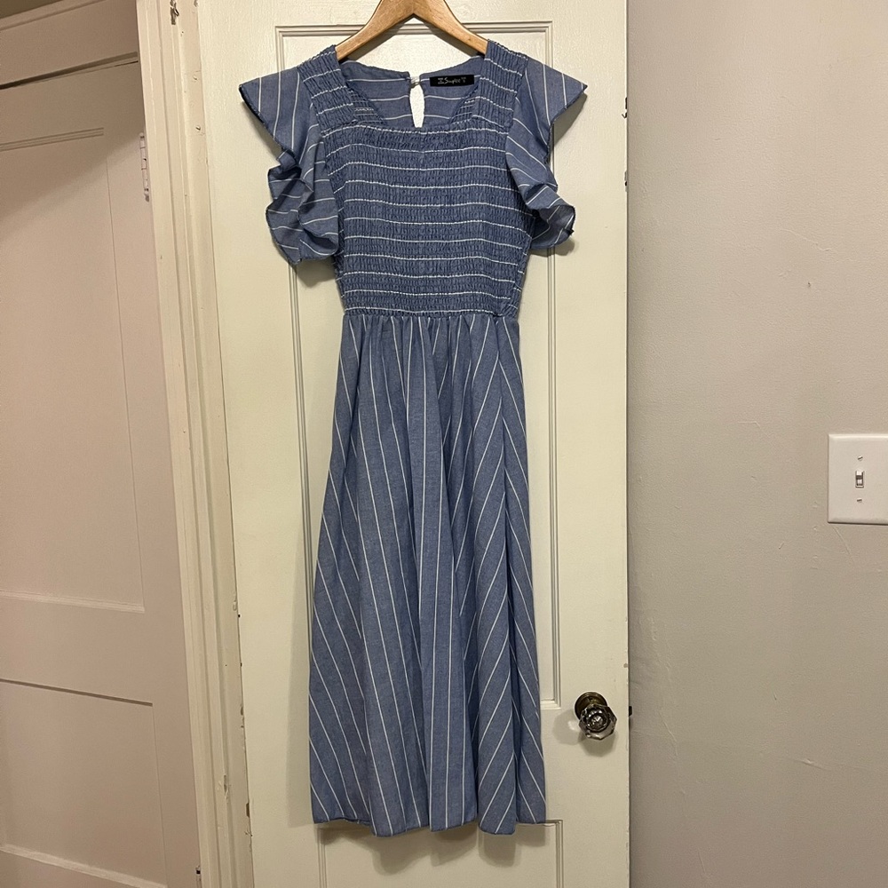 Striped Midi Dress